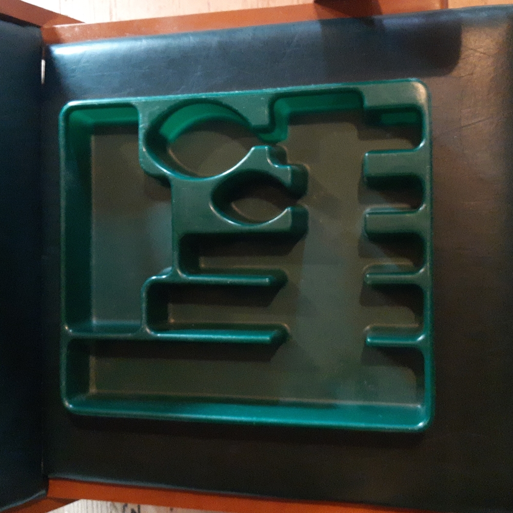 Vintage Rubbermaid Hunter Green Flatware Tray Utensil Holder Drawer Organizer